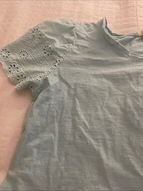 Camille & Co. Light Blue Scoop Neck Top